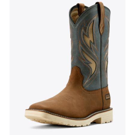 Ariat Men's Activator VentTEK Wide Square Toe Work Boot- Alamo Brown