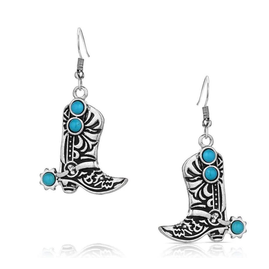 Montana Silversmiths Cowboy Kicker Earrings