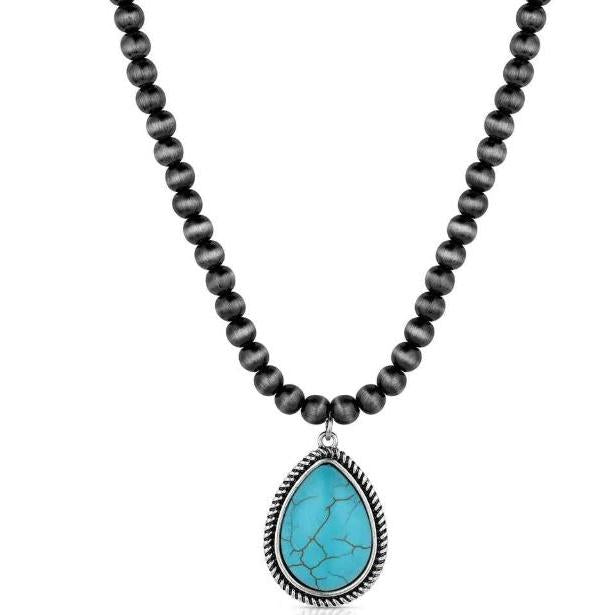 Montana Silversmiths Mountain Drop Beaded Necklace