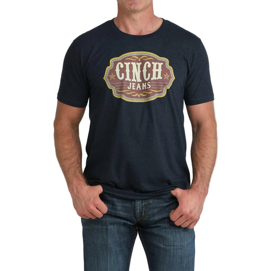 Cinch Men's Short Sleeve Tee Shirt - Navy