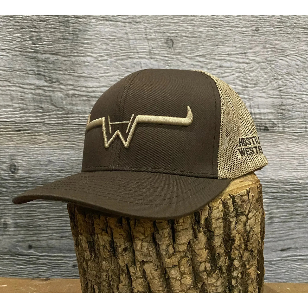 Hostile Western Snapback Cap- Brown/Khaki