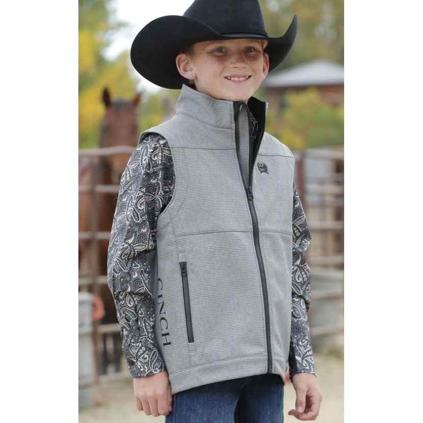 Cinch Boy's Bonded Vest- Grey