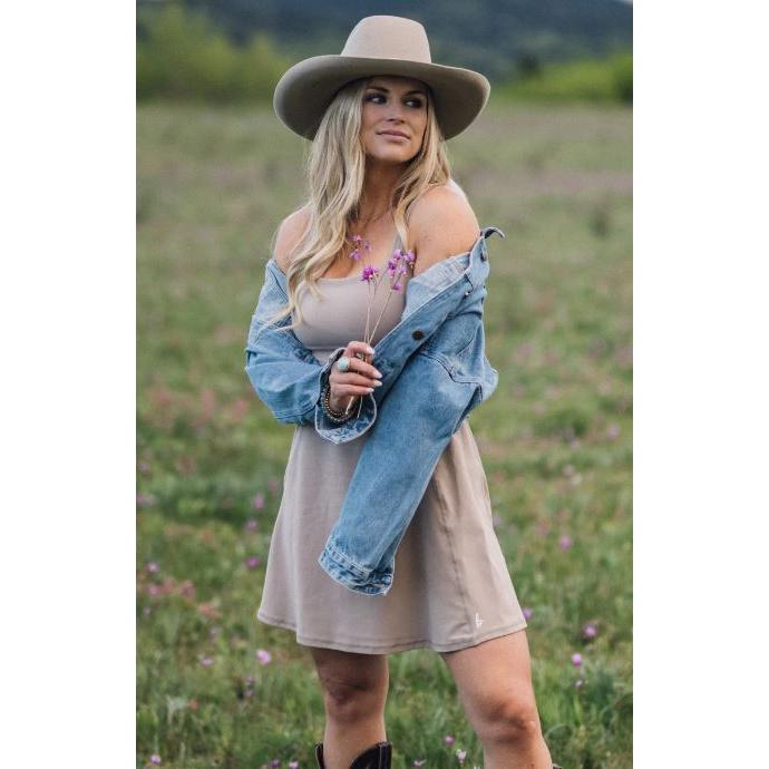 Bare Activewear Women's Sleeveless Stampede Dress- Multiple Colors