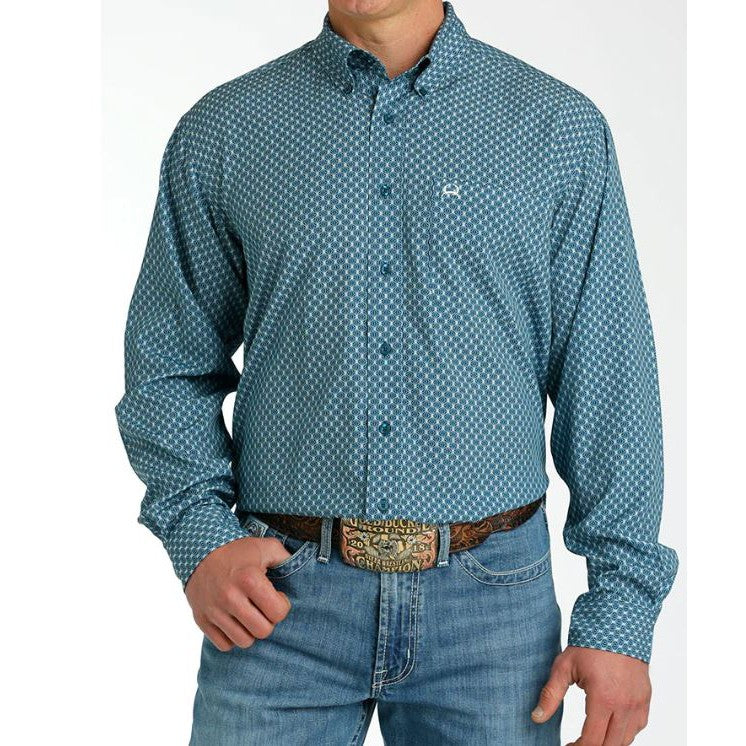 Cinch Men's Long Sleeve Shirt -Tea;