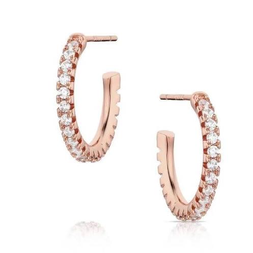 Montana Silversmiths Everything is Rosy Hoop Earrings