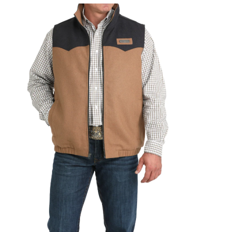 Cinch Men's Woolly Vest- Brown
