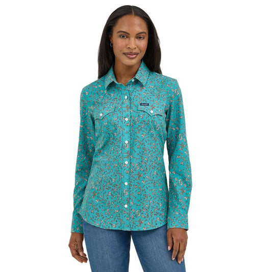 Wrangler Women's Performance Aria Shirt - Green