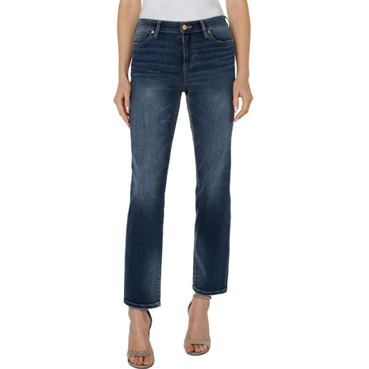 Liverpool Women's Kennedy Midrise Straight Leg Jeans- EOR Eastmoor