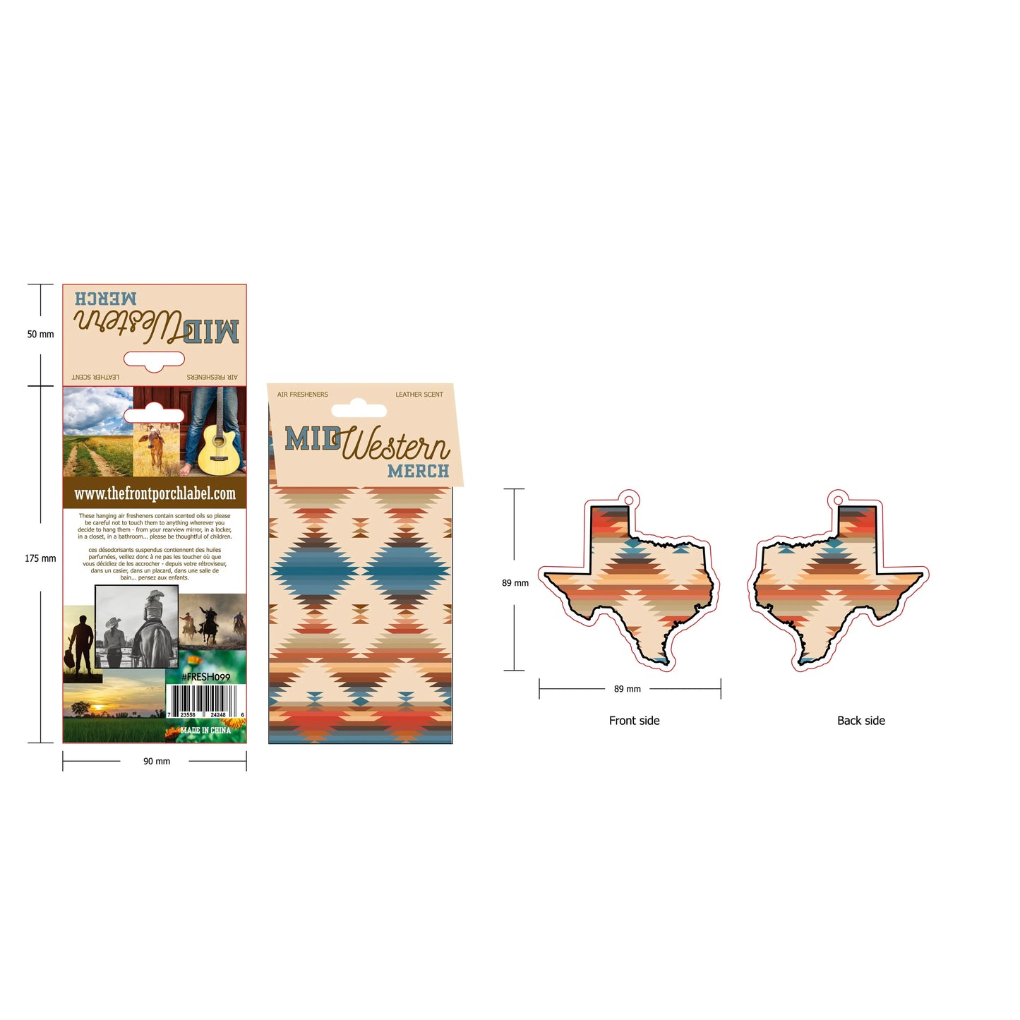 Front Porch Western Air Fresheners - Assorted Styles