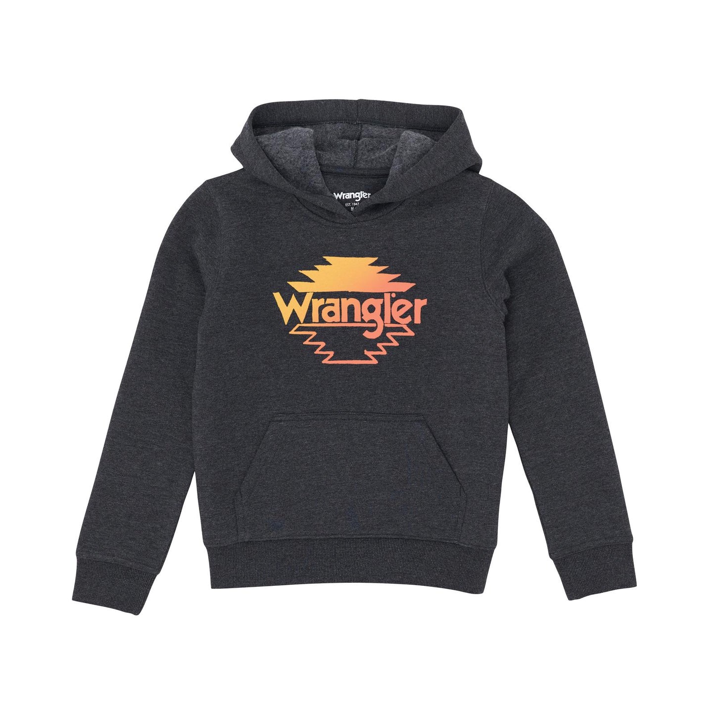 Wrangler Boy's Long Sleeve Western Hoodie - Jet Black