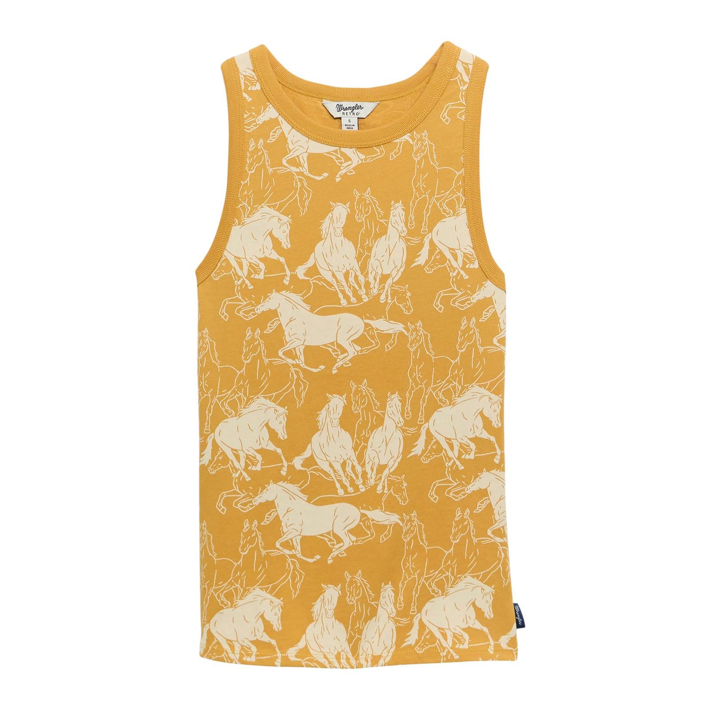 Wrangler Women's Retro Vintage Goddess Tank- Yellow - Irvine Tack & Western Wear