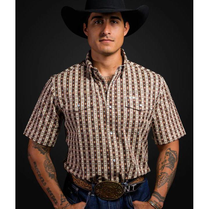 Ferrell Brand Men's The Senior Short Sleeve Snap Shirt-