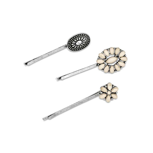 Montana Silversmith Buffalo Bloom Hair Pin Set