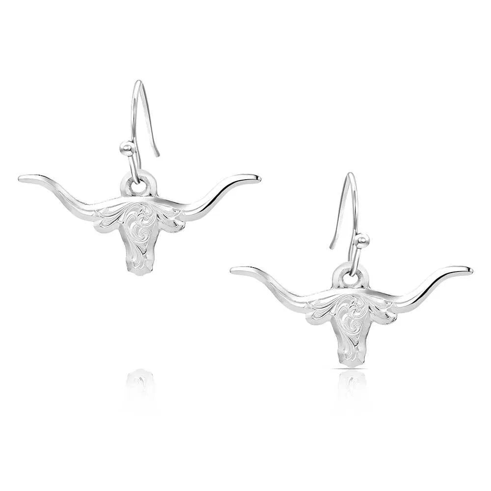 Montana Silversmith Out West Longhorn Earrings