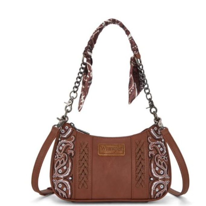 Wrangler Genuine Bandana Paisley Print Crossbody Shoulder Bag- Multiple Colours - Irvine Tack & Western Wear
