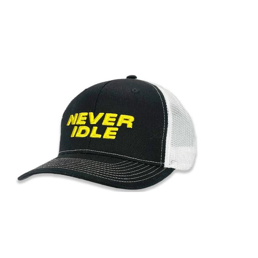 John Deere Never Idle Cap- Black/Whitre