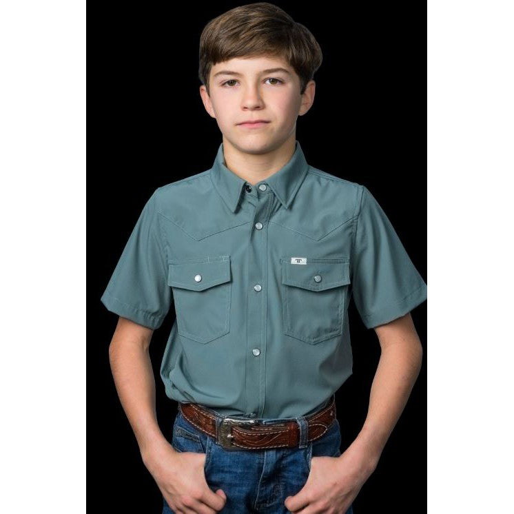 Ferrell Brand CORE Kid's Unisex Short Sleeve Snap Shirt- Multiple Colors