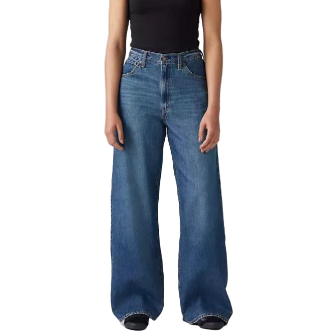 Levi Women's Cinch Baggy High Rise Chasing Dreams Jeans - Medium Wash