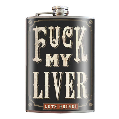Lucky Jack F*ck my Liver Flask- 8 oz