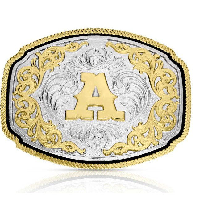 Montana Silversmiths Western Initial Buckle