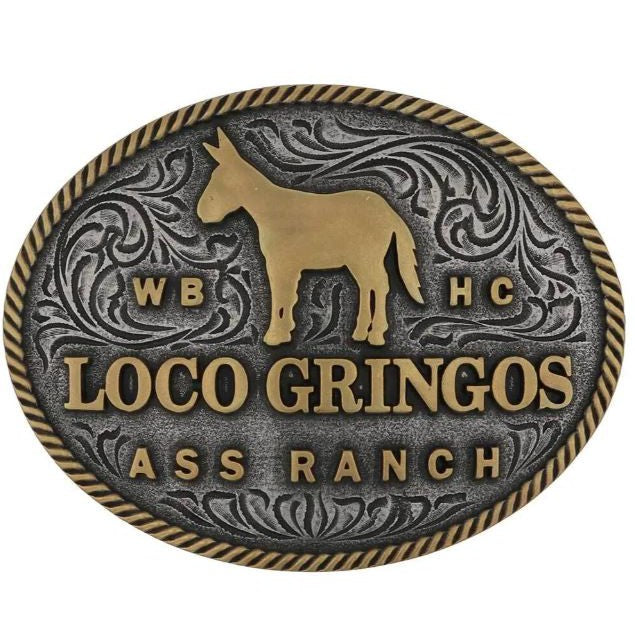 Montana Loco Gringo Whiskey Bent Buckle