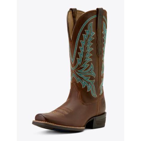 Ariat Women's Rock Creek Western Boot- Sassy Brown