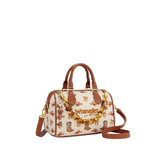 Wrangler Rodeo Icons Boston Bag - Tan