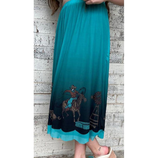 Sterling Kreek Women's God's Country Mesh Skirt- Teal