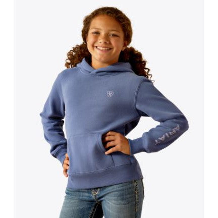 Ariat Girl's Long Sleeve Ariat 2.0 Hoodie- Coastal Fjord