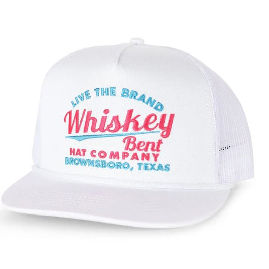 Whiskey Bent Hat Company The Cali Cap- White - Irvine Tack & Western Wear