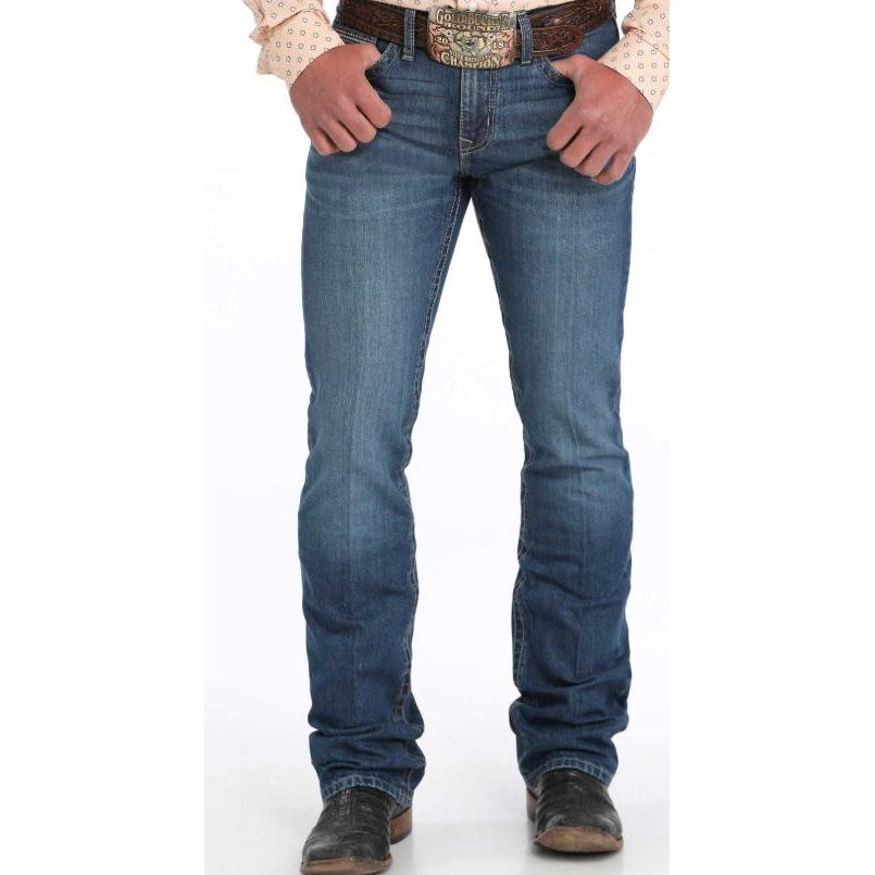 Cinch Men's Ian Slim Fit Jean- Indigo Medium Stone - Irvine Tack & Western Wear