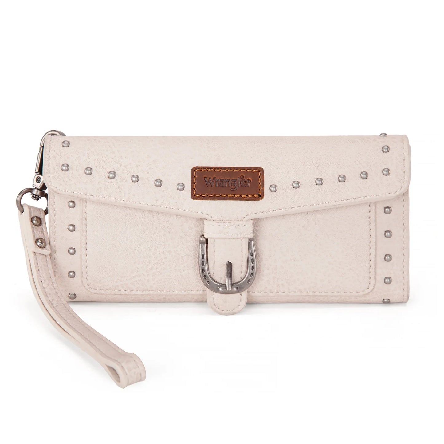 Wrangler Western Trifold Wallet/Wristlet with Detachable Credit Card Holder- Multiple Colors