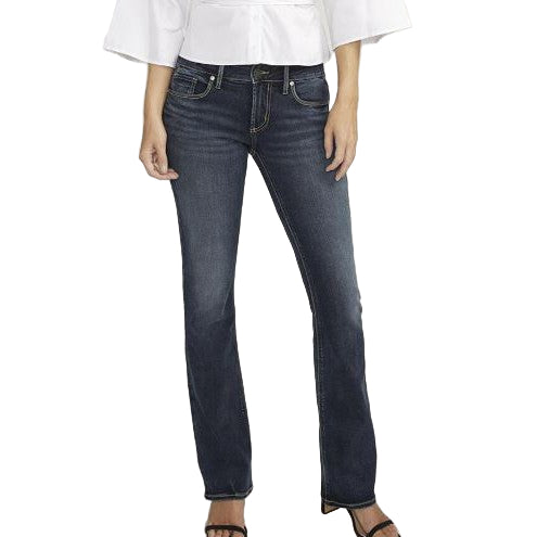 Silver Women's Britt Low Rise Slim Bootcut Jeans - Indigo