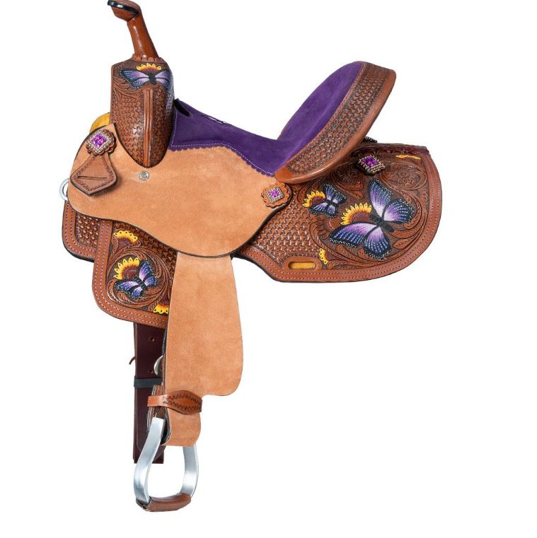 Silver Royal Youth 12" Butterfly Saddle