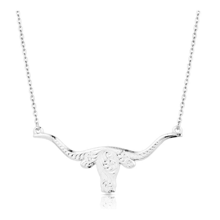 Montana Silversmiths Out West Longhorn Necklace