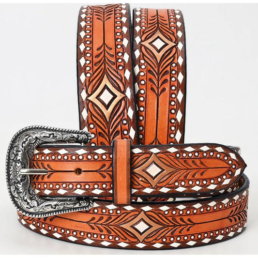 American Darling Unisex Tooled Leather Belt -