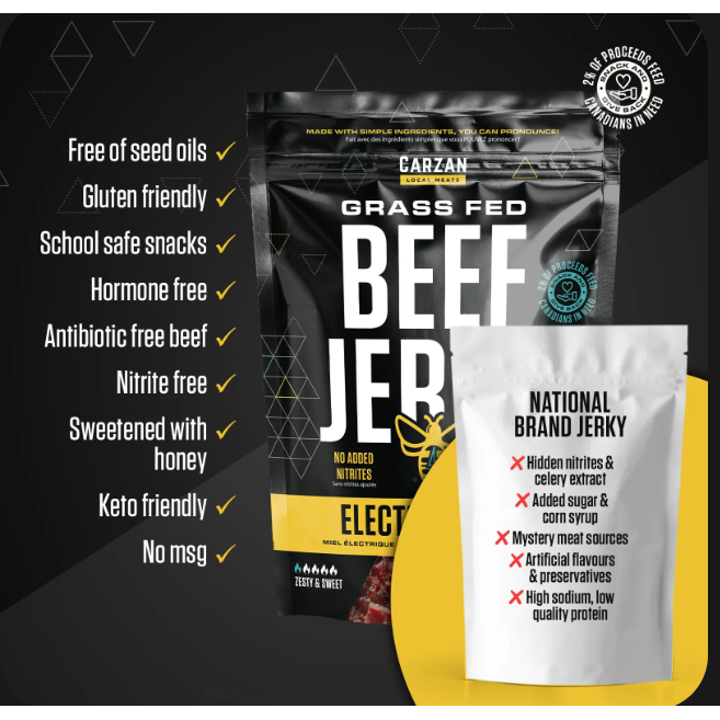 Carzan Electric Honey Jerky Bags- 75g - Irvine Tack & Western Wear