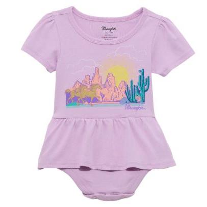Wrangler Baby Girl Bodysuit- Purple