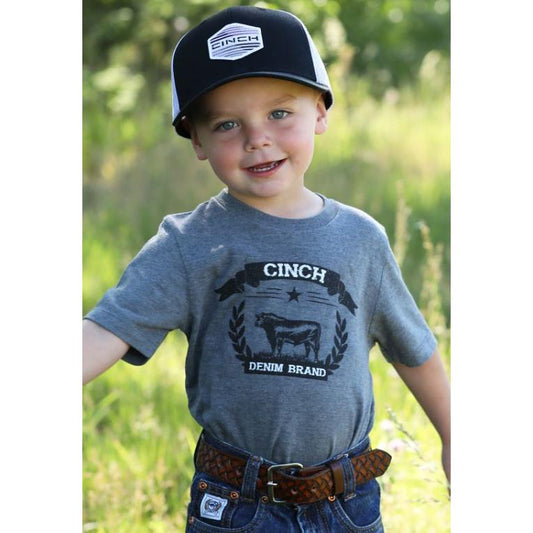 Cinch Infant Boy's Short Sleeve Tee Shirt - Grey