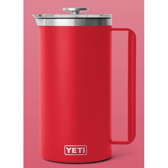 Yeti Rambler™ 1.9L French Press w/Twist-to-Lock French Press Lid - Rescue Red