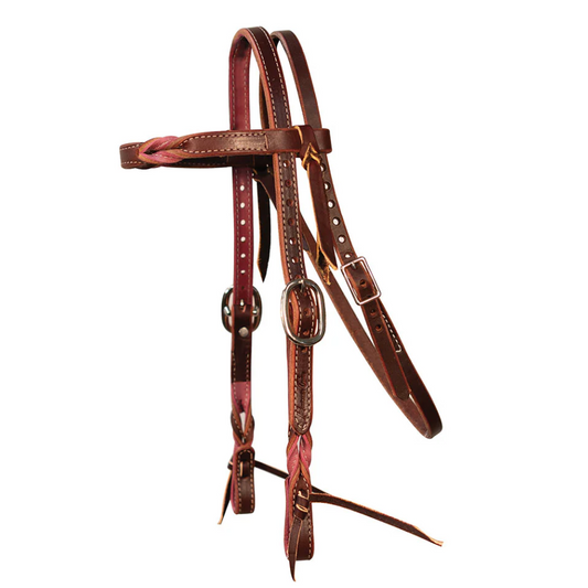 Professional's Choice Pony Orchid Twist Browband Headstall