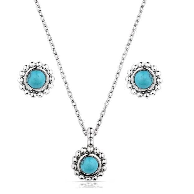 Montana Silversmiths Blue Waters Turquoise Jewelry Set