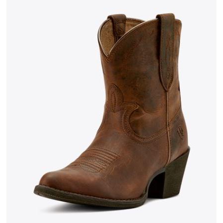 Ariat Women's Maggie J Toe Western Boot- Sassy Brown
