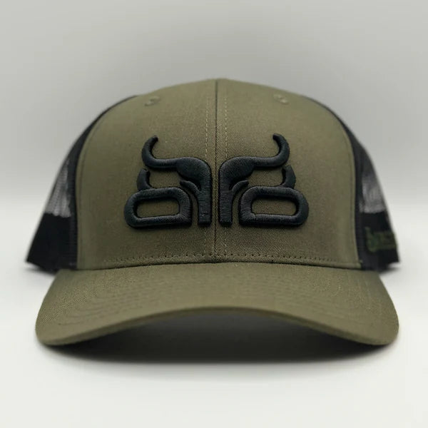 Baredown Brand Curved Forest Cap-Green/Black