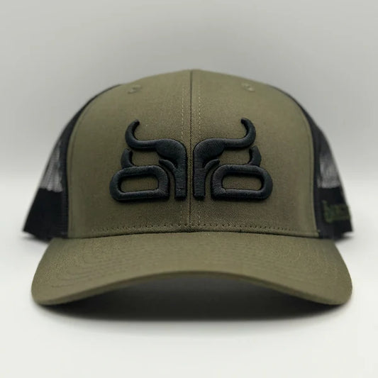 Baredown Brand Curved Forest Cap-Green/Black - Irvine Tack & Western Wear