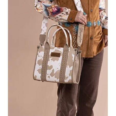 Wrangler Women's Cowprint Tote/Crossbody -  Multiple Colors