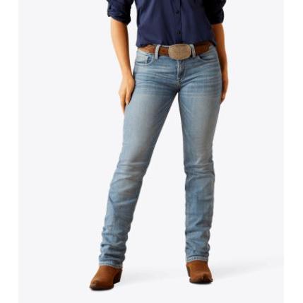 Ariat Women's Perfect Rise Yara Straight Leg Jean- Oklahoma