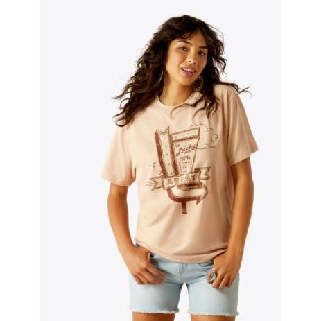 Ariat Women's Short Sleeve Roadside Tee Shirt- Muted Clay