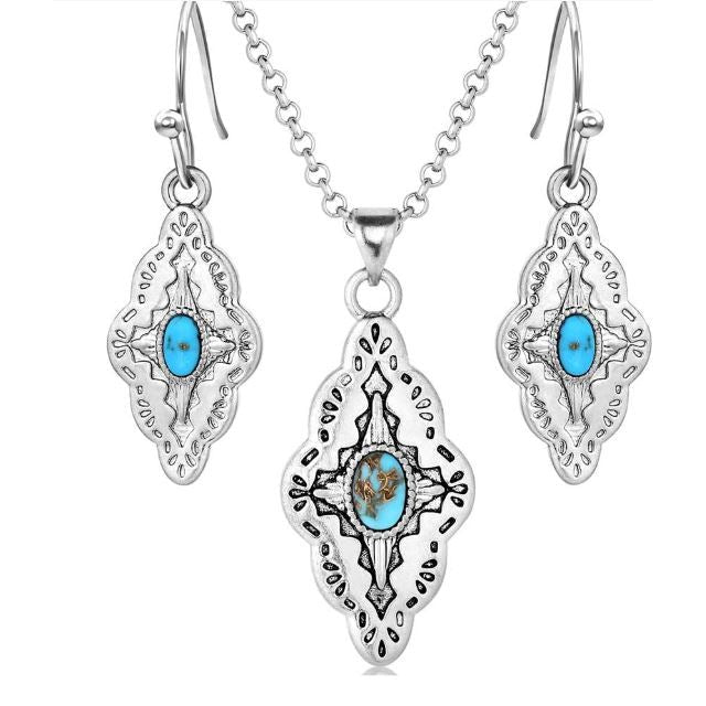 Montana Silversmiths Skies Turquoise Jewelry Set