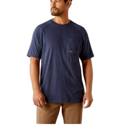 Ariat Men's Rebar Cotton Strong Short Sleeve Logo Tee Shirt- Multiple Colors
